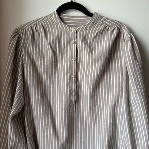 Treasure & Bond Striped Cream Blouse